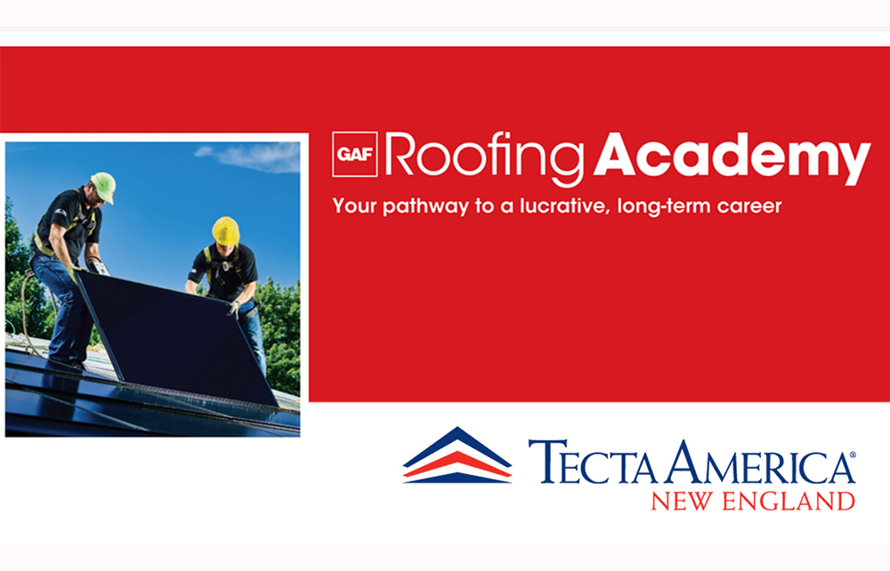 GAF Roofing Academy and Tecta to provide commercial roofing training August 11 - 13 in Brockton, MA